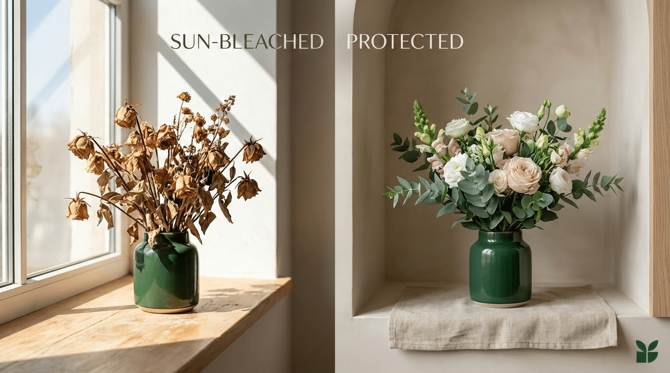 שמש ישירה וההשפעה על פרחים