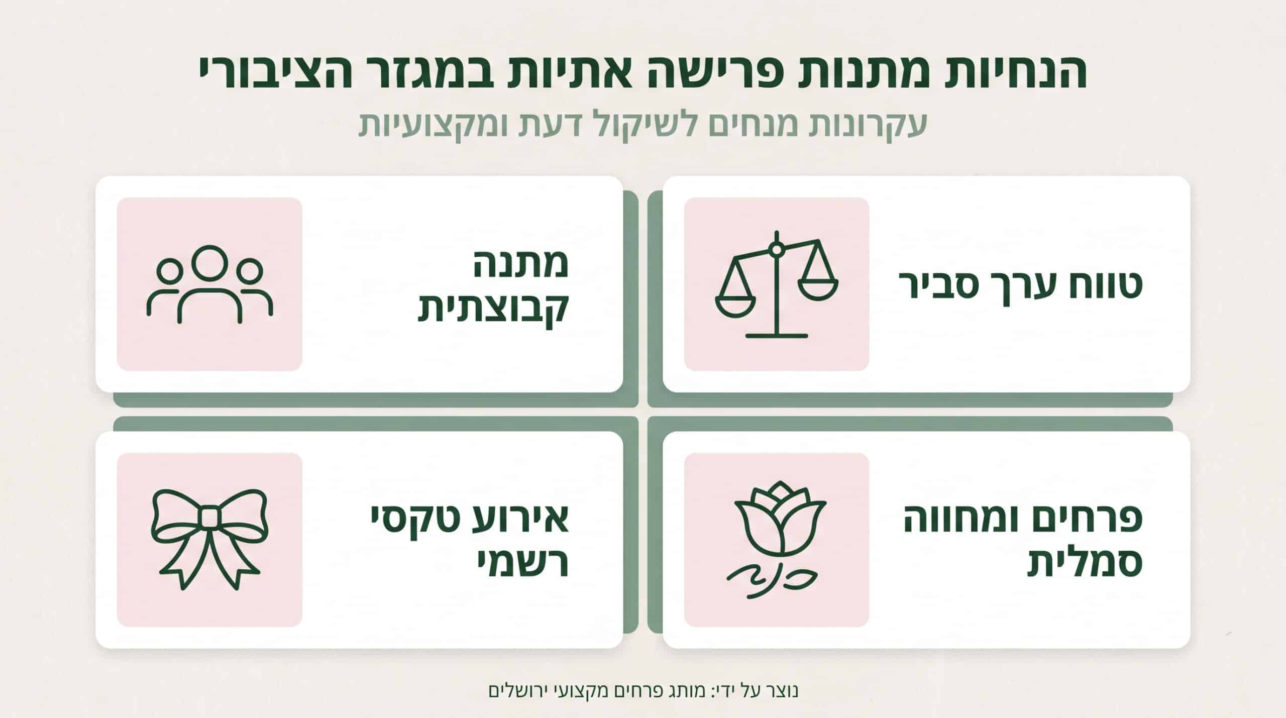אתיקה ונימוס בבחירת מתנה לפרישה