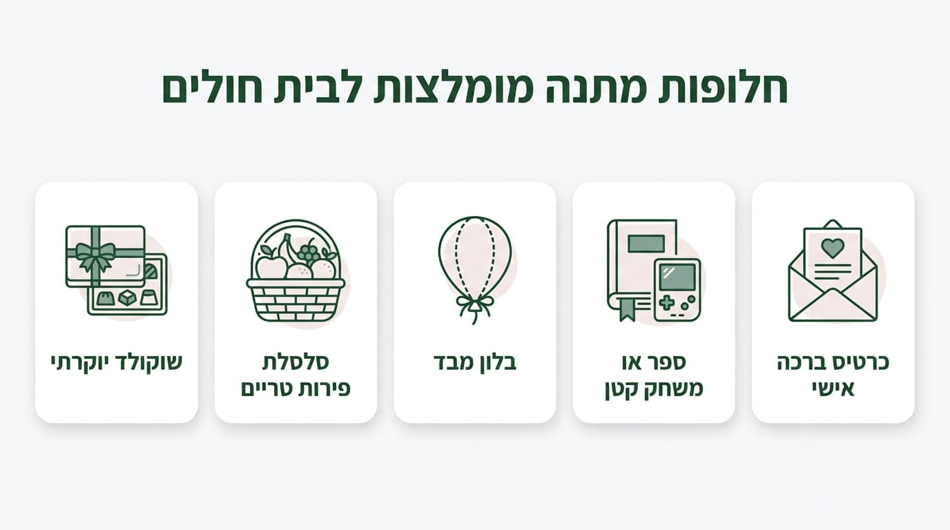 מה כדאי להביא במקום פרחים לביקור חולים
