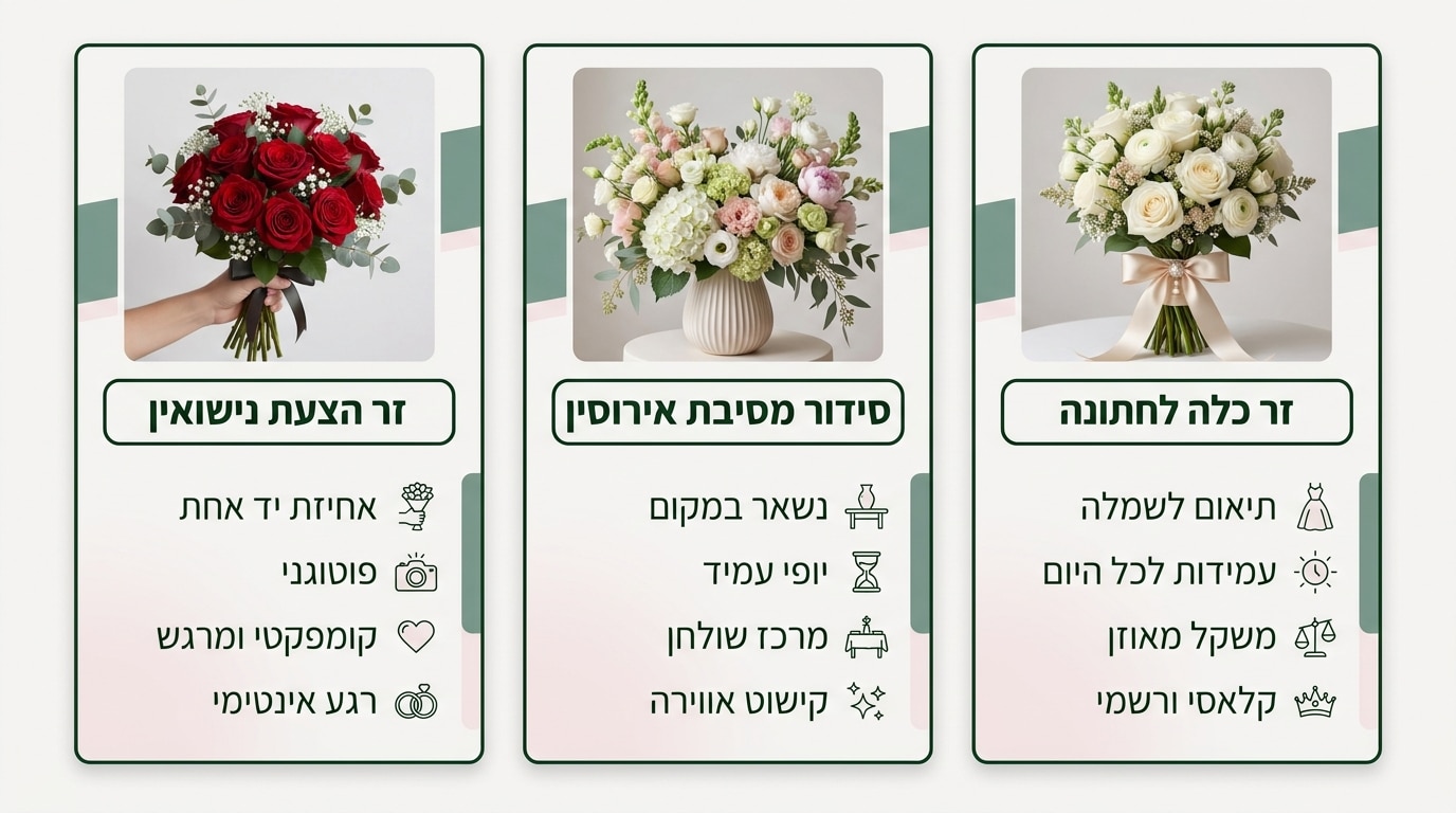 שאלות נפוצות על זר פרחים לאירוסין