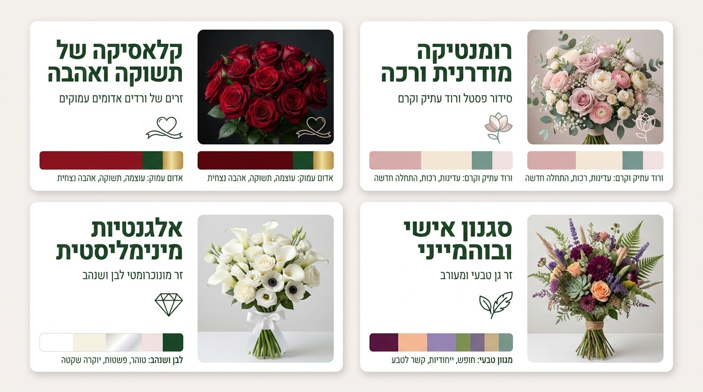 זר פרחים לאירוסין בגוונים רומנטיים