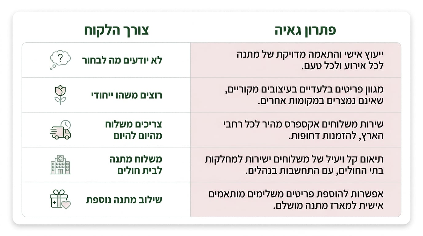 חנות פרחים מקומית בירושלים